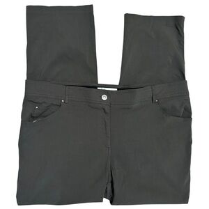 89th & Madison Olive Green Activewear Pants Straight Leg Slimming Size 20